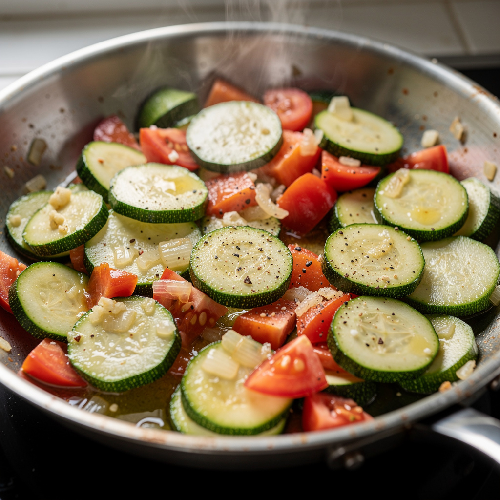 Zucchini And Tomatoes