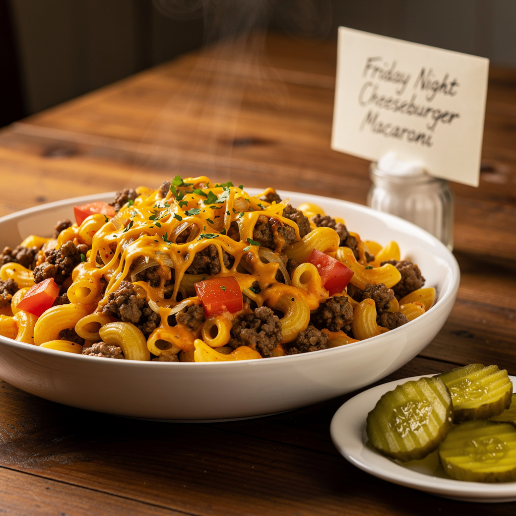 Friday Night Cheeseburger Macaroni