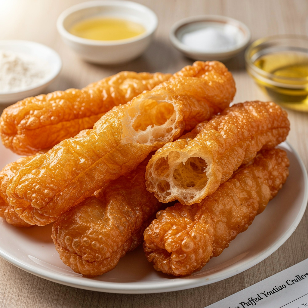 Golden Puffed Youtiao Crullers