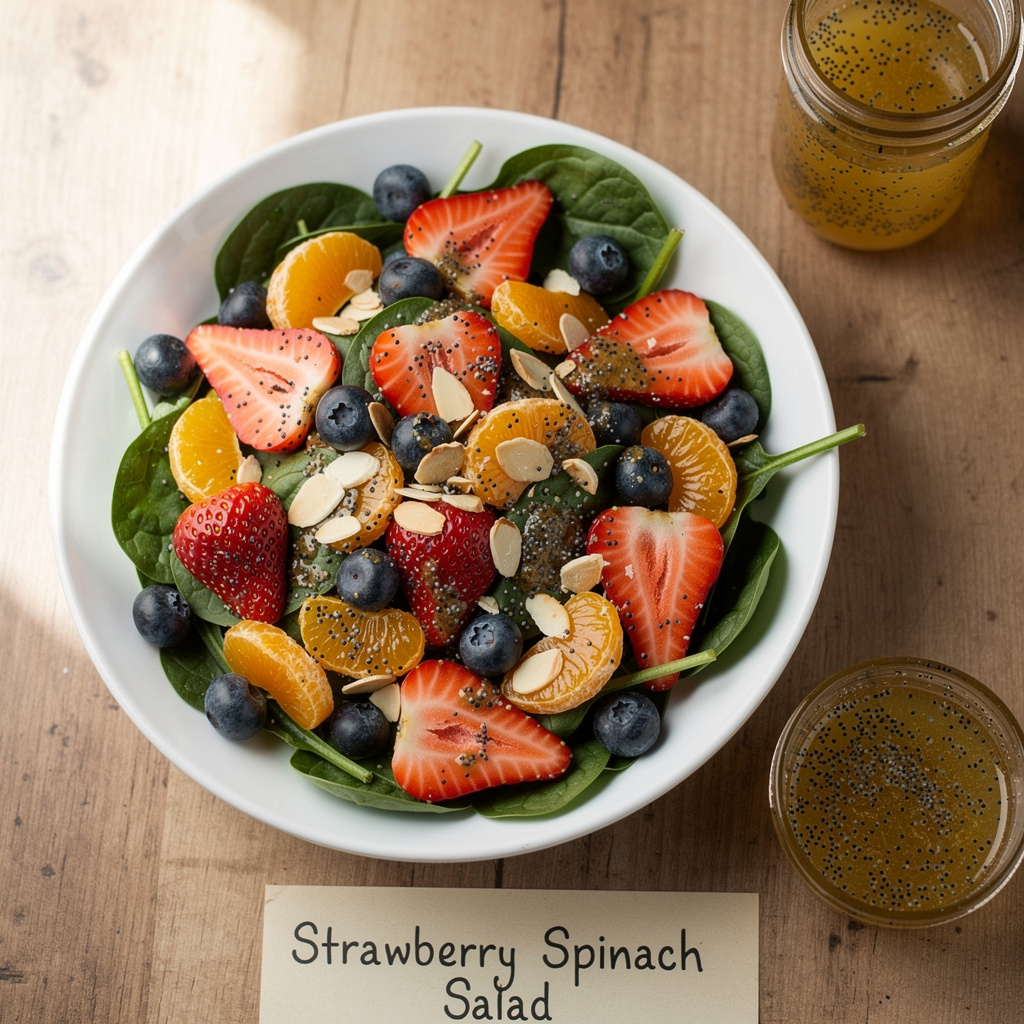 Strawberry Spinach Salad