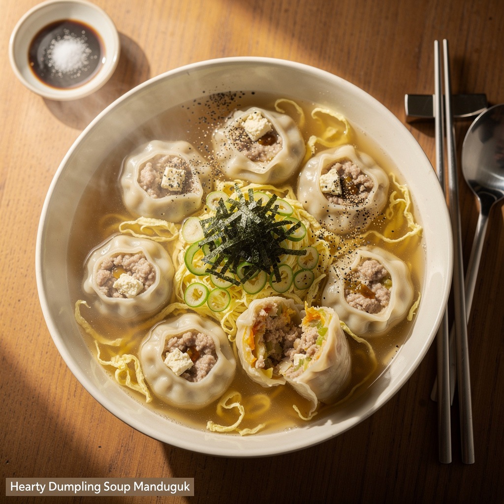 Hearty Dumpling Soup Manduguk