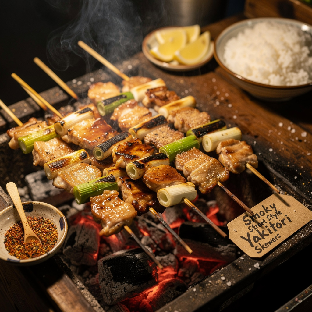 Smoky Street-Style Yakitori Skewers