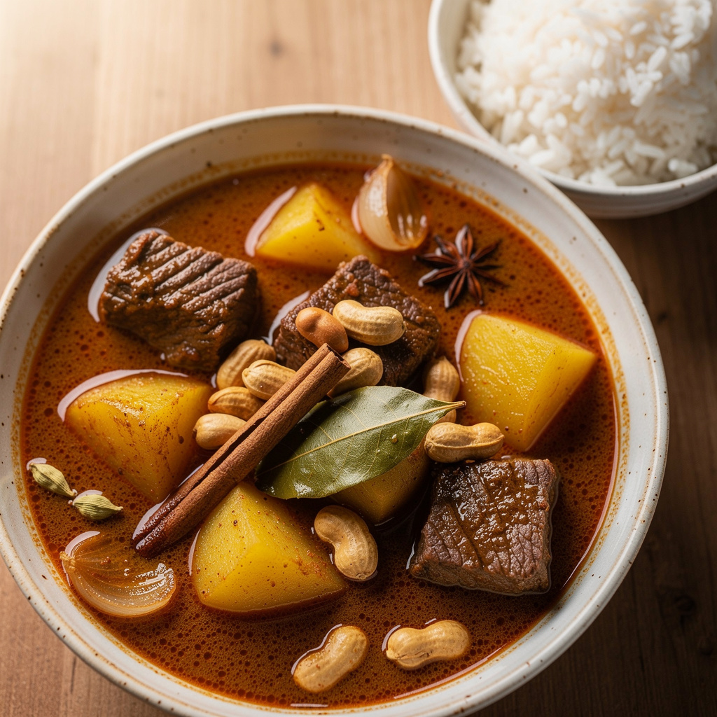 Slow-Simmered Massaman Curry with Potatoes and Peanuts