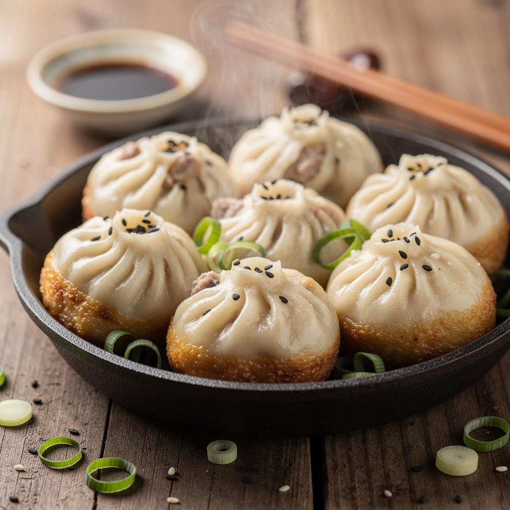 Crispy-Bottom Soup Dumplings