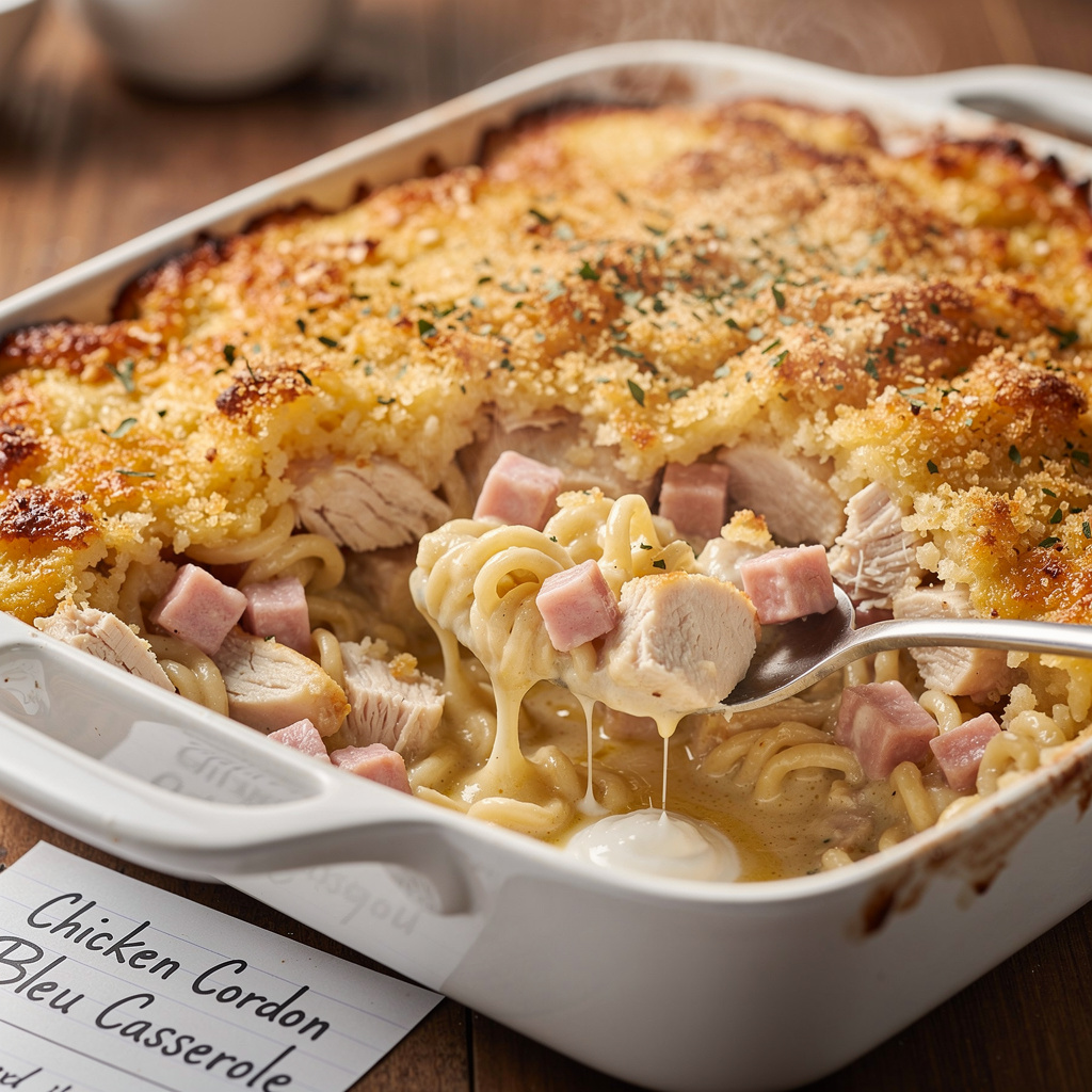 Chicken Cordon Bleu Casserole