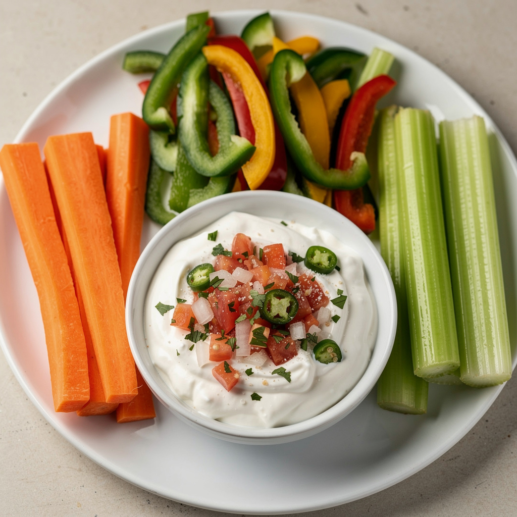 Vegetable Medley with Salsa Dip