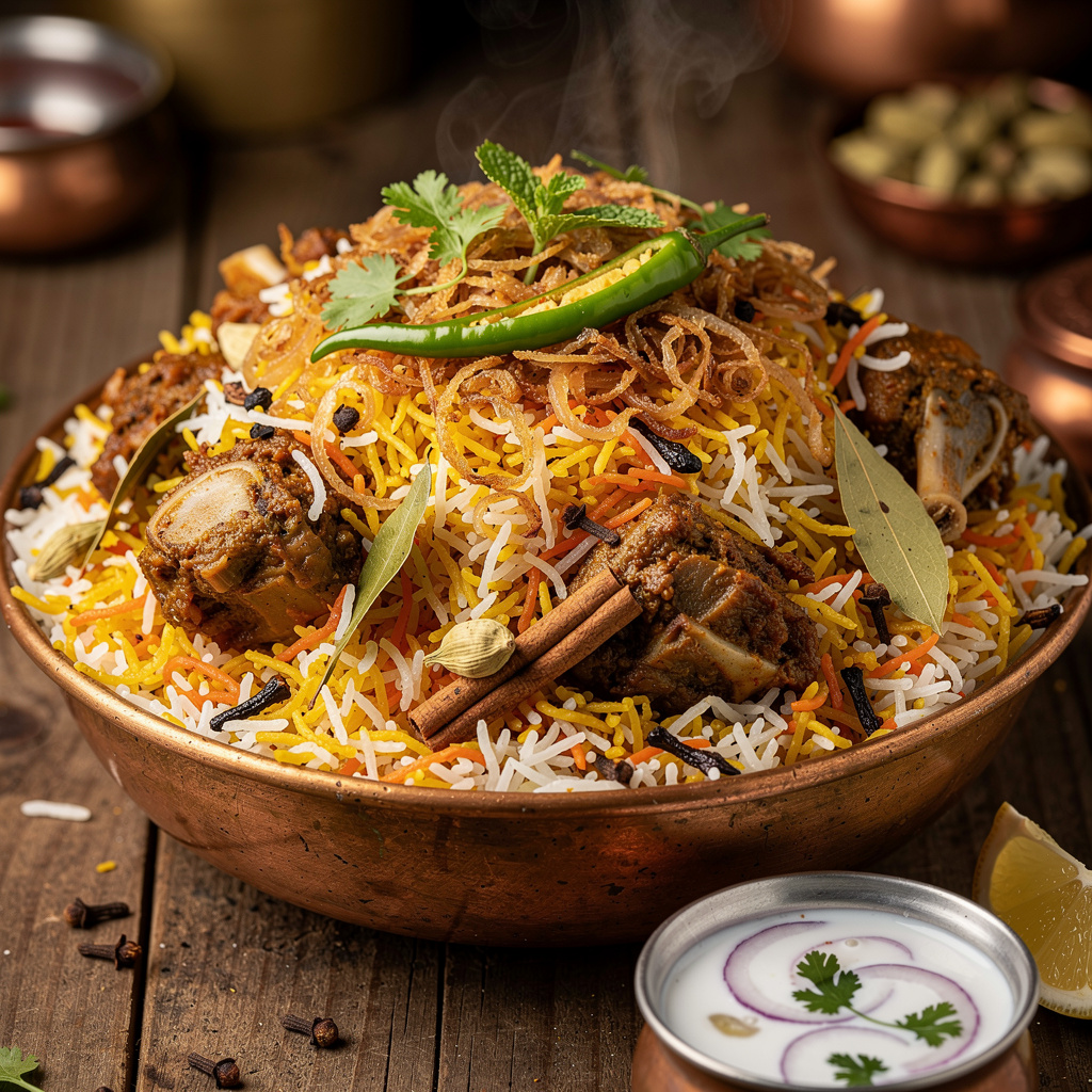 Hyderabadi Lamb Dum Biryani
