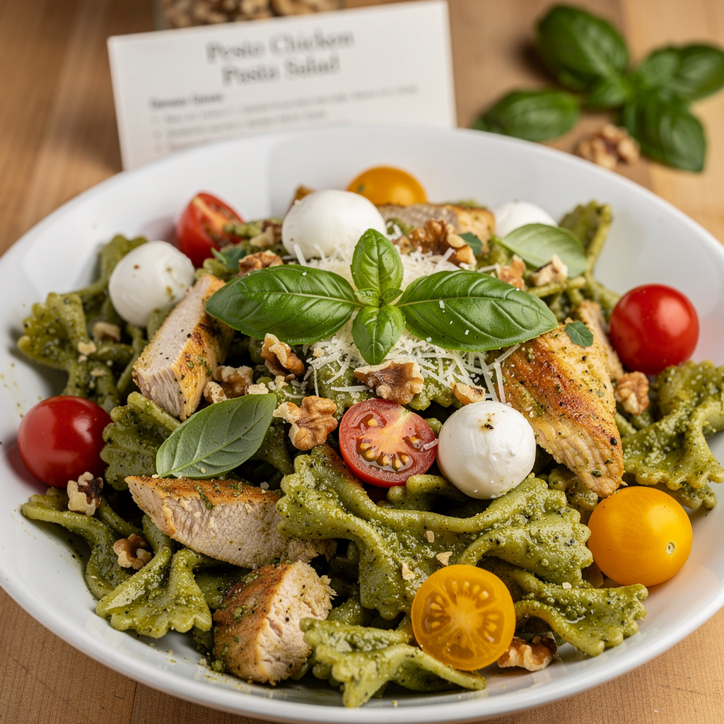 Pesto Chicken Pasta Salad