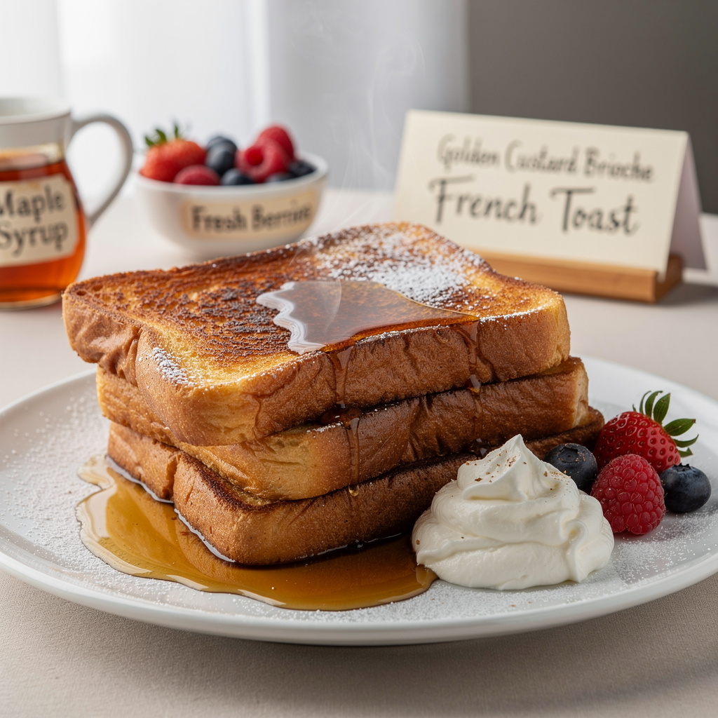 Golden Custard Brioche French Toast