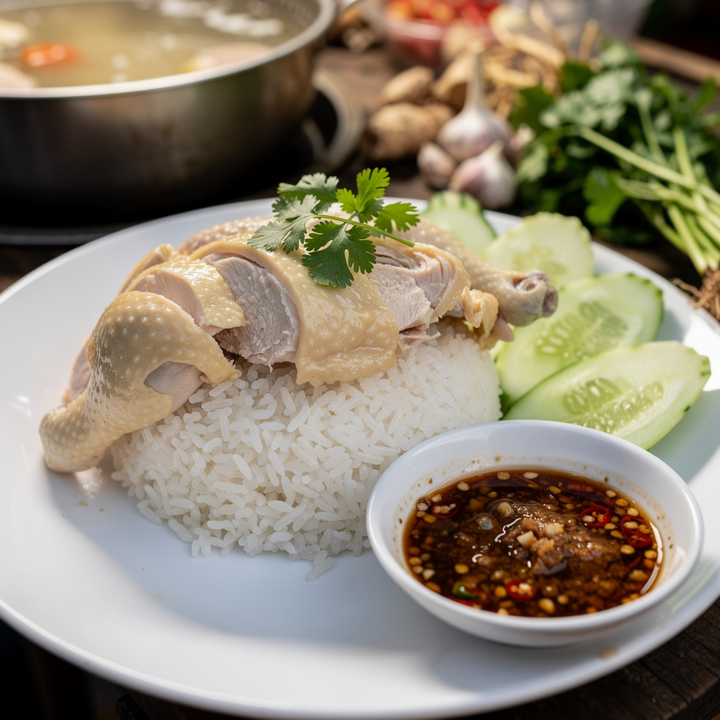 Morning Market Khao Mun Gai — Thai Chicken Rice