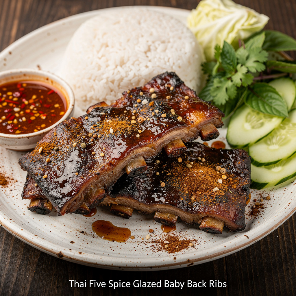 Thai Five-Spice Glazed Baby Back Ribs