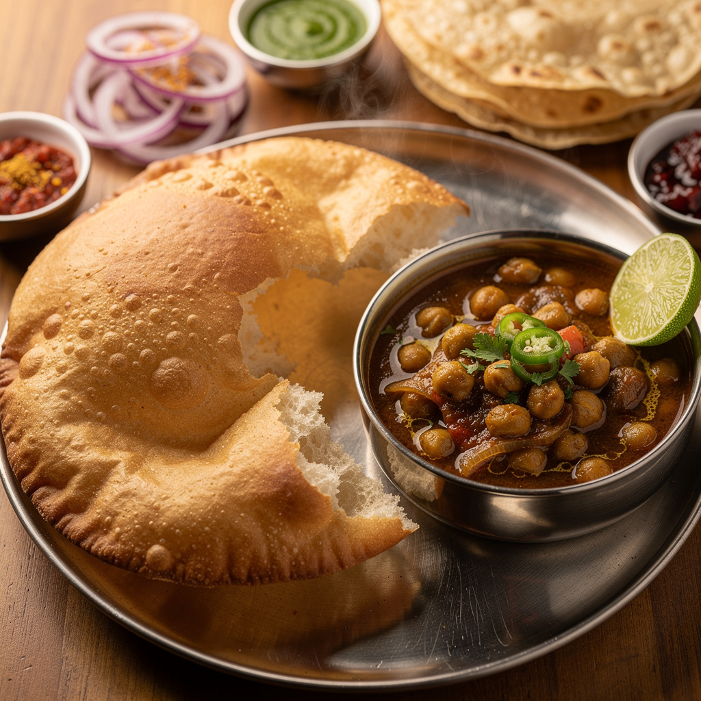 Punjabi Chole Bhature Feast