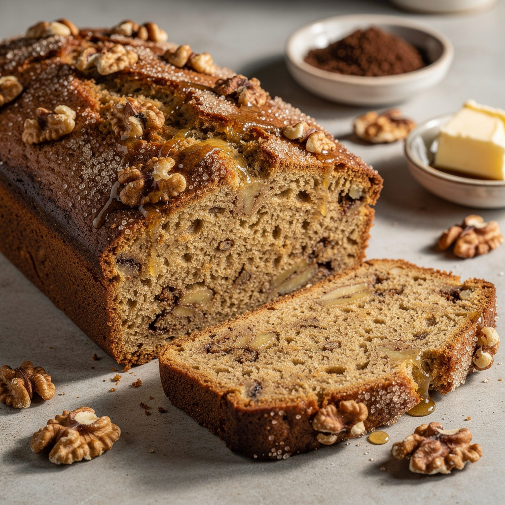 Brown Butter Walnut Banana Bread