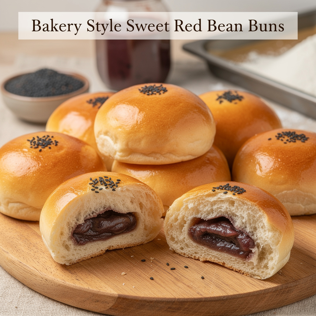 Bakery-Style Sweet Red Bean Buns