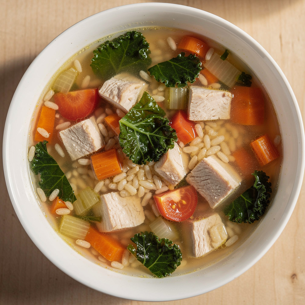 Chicken Vegetable Soup with Kale
