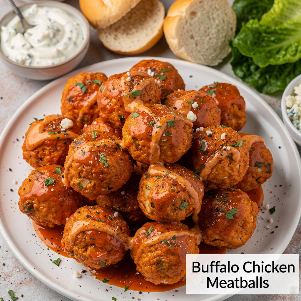 Buffalo Chicken Meatballs