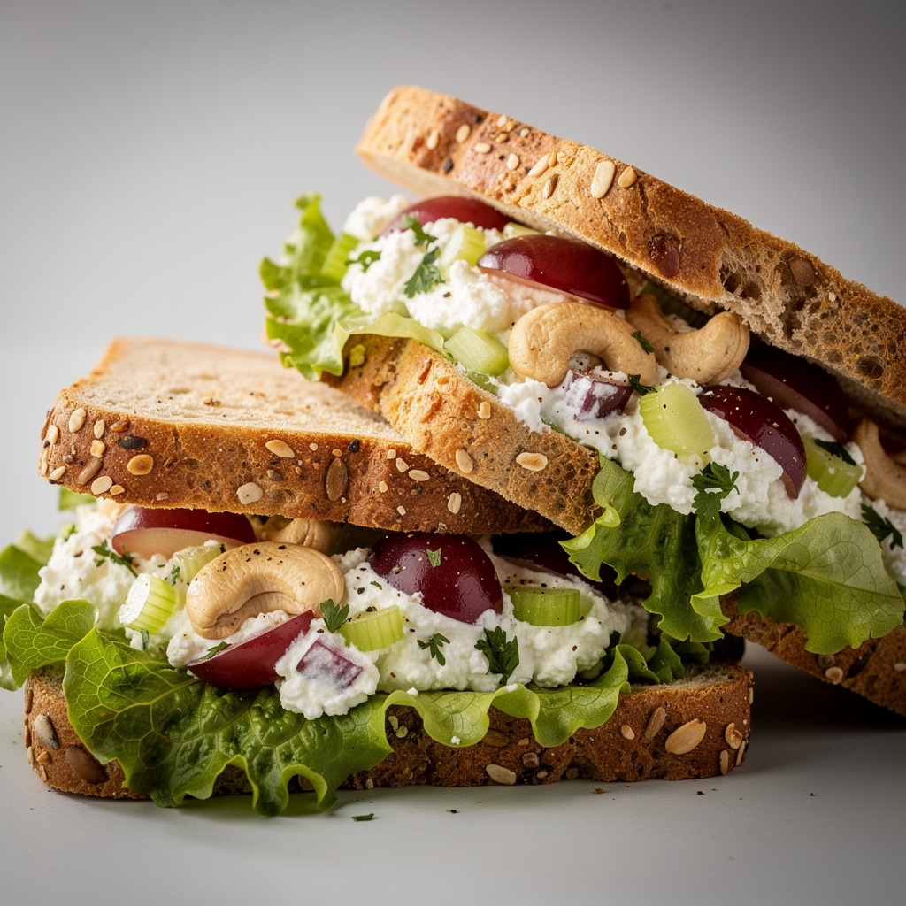Grape and Cashew Salad Sandwich