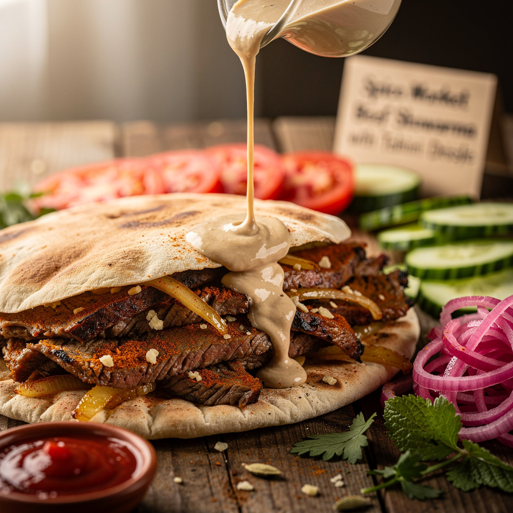 Spice Market Beef Shawarma with Tahini Drizzle
