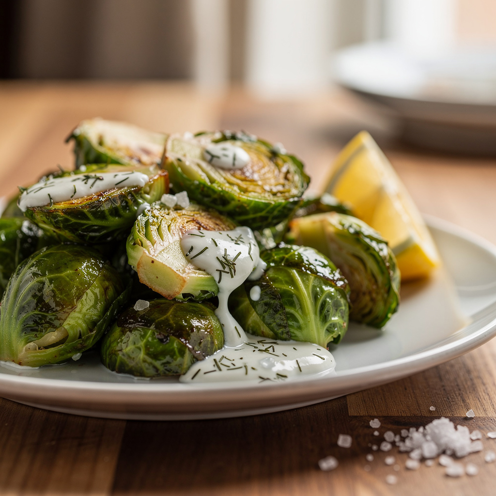 Lemon Dill Brussels Sprouts