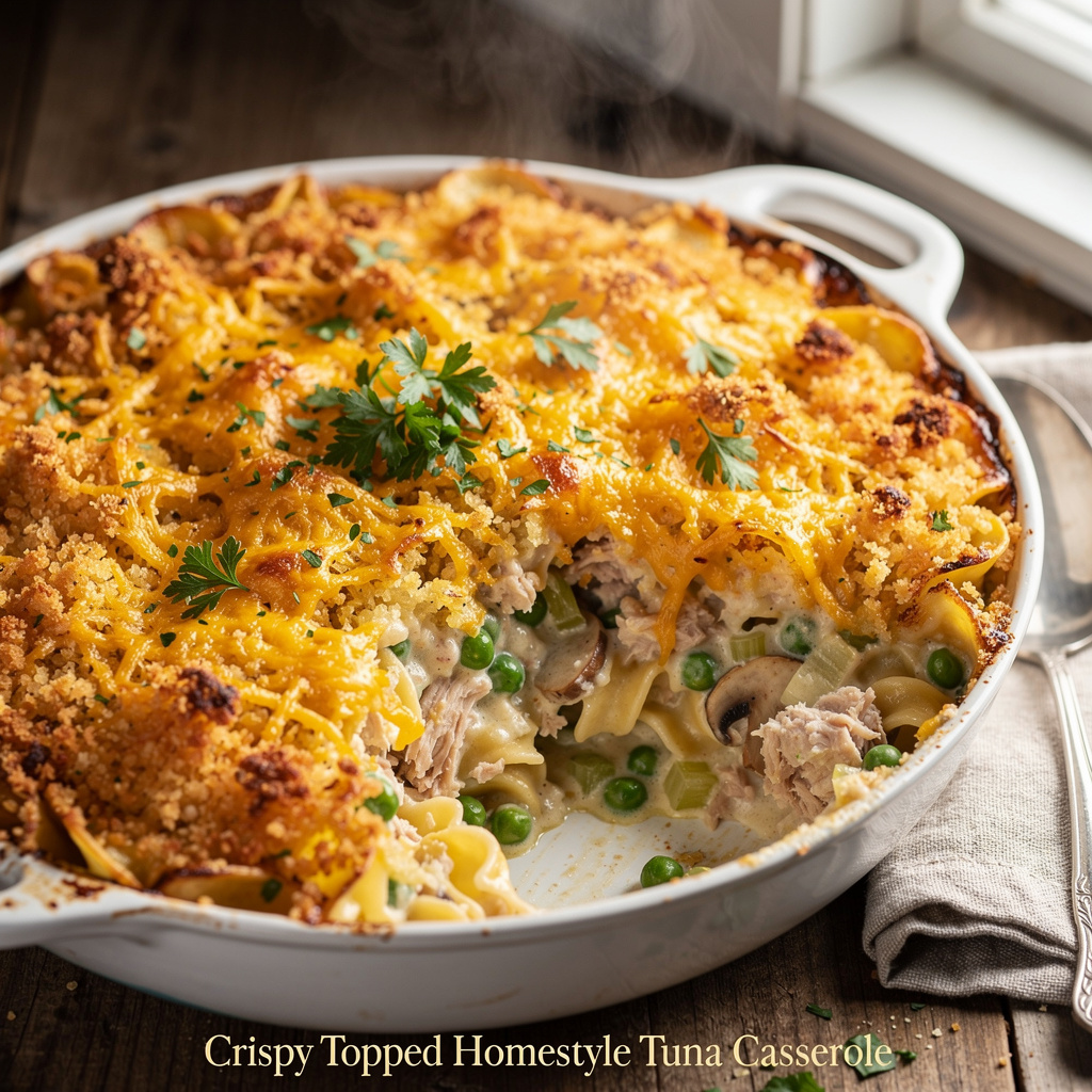 Crispy-Topped Homestyle Tuna Casserole