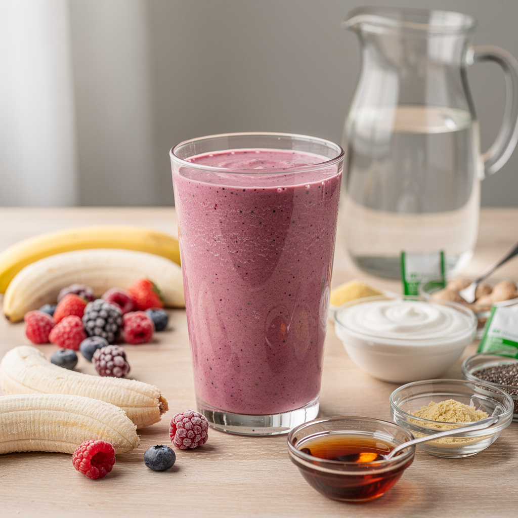 Green Tea Berry Banana Smoothie