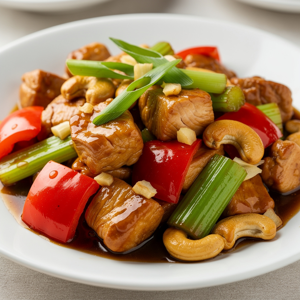 Velvet Cashew Chicken Stir-Fry