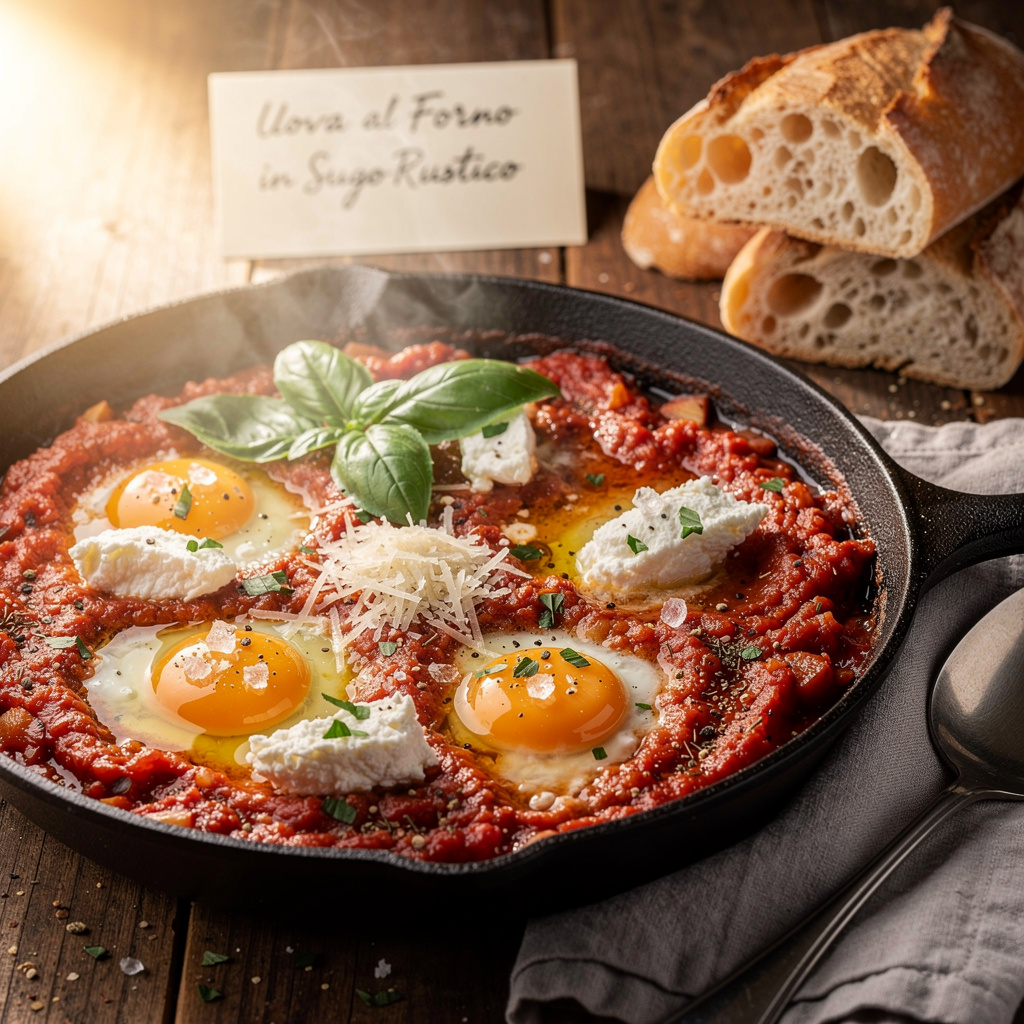 Uova al Forno in Sugo Rustico