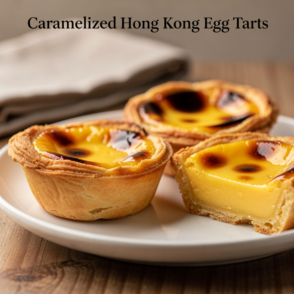 Caramelized Hong Kong Egg Tarts