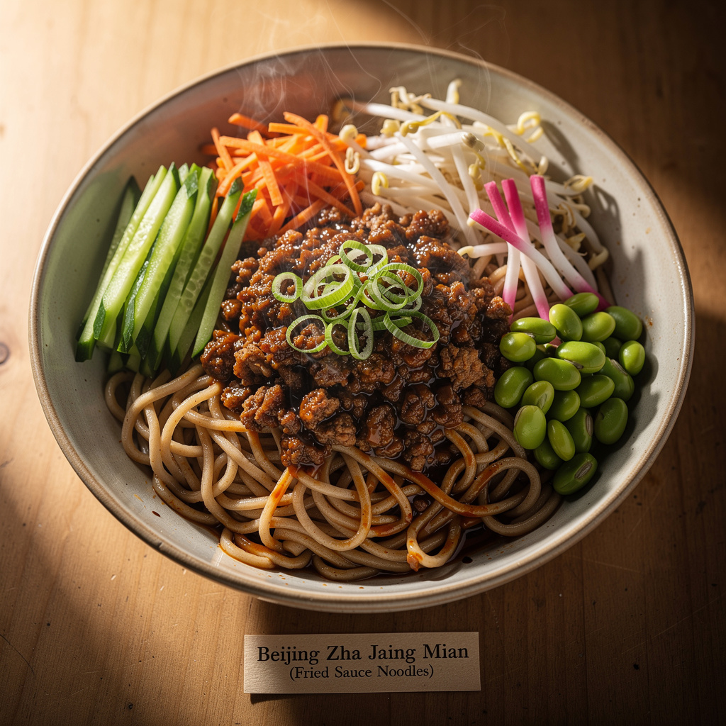 Beijing Zha Jiang Mian (Fried Sauce Noodles)