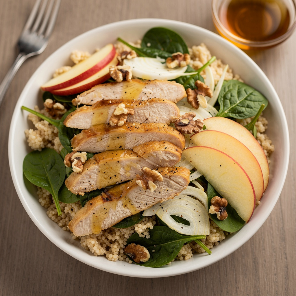 Apple, Fennel & Chicken Salad with Couscous