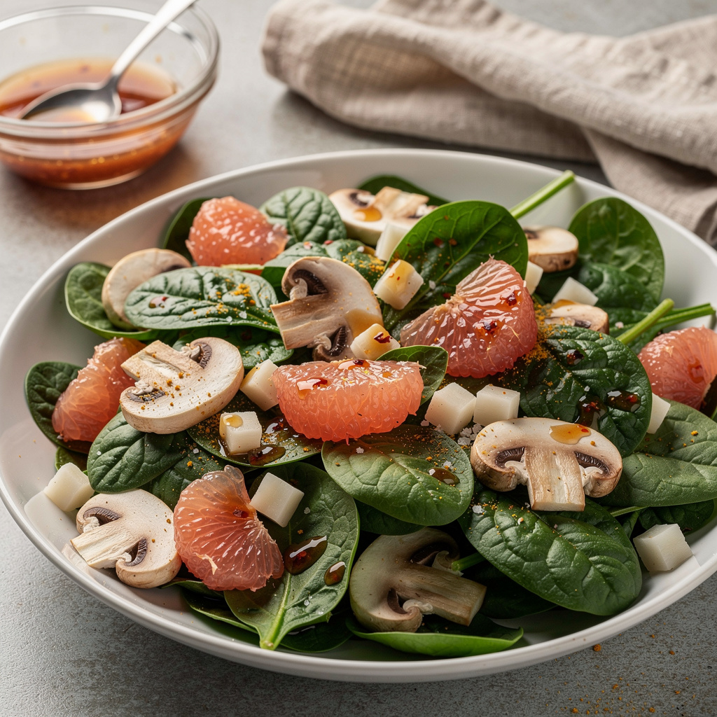 Grapefruit Spinach Salad