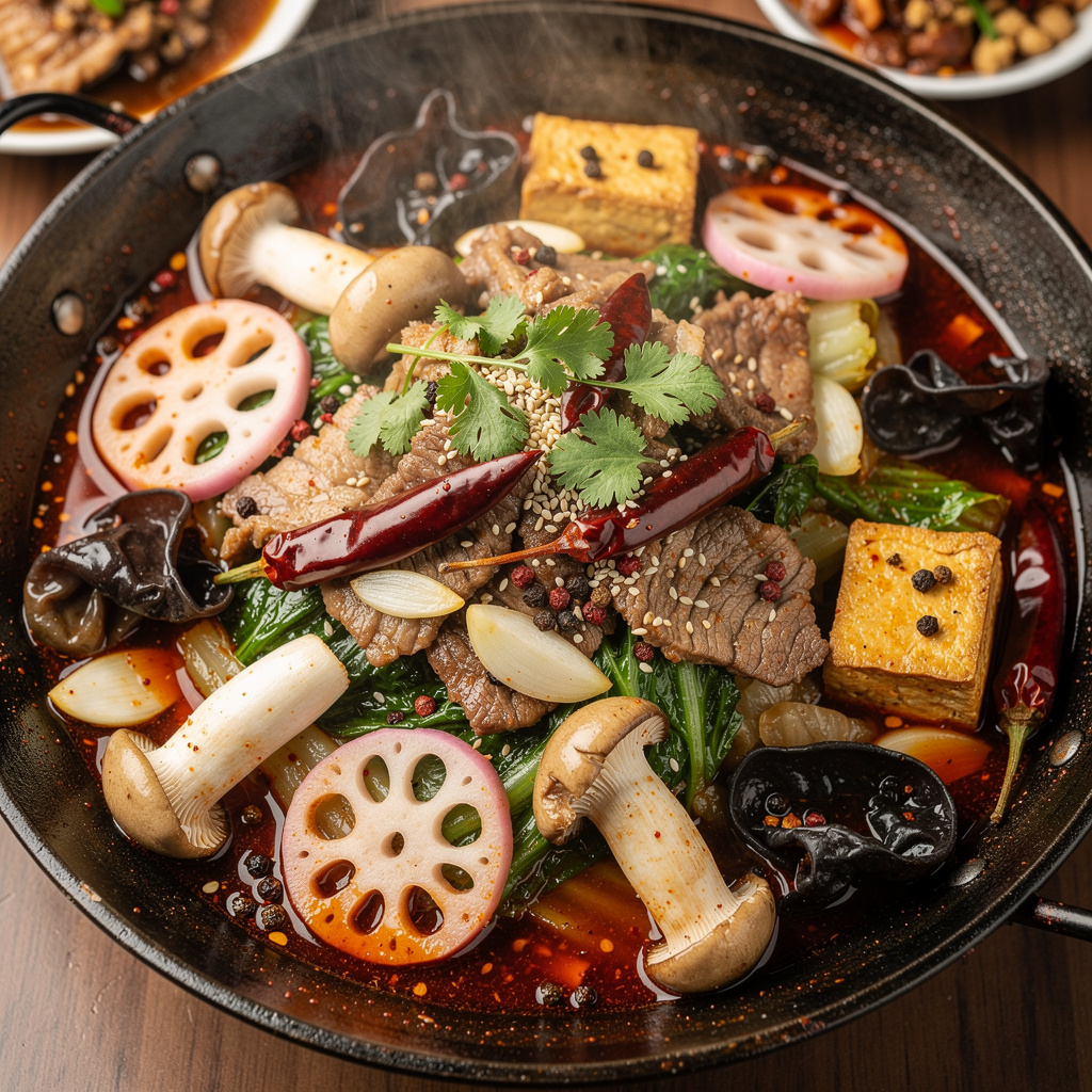 Fiery Ma La Xiang Guo (Numbing Spicy Stir-Fry Pot)