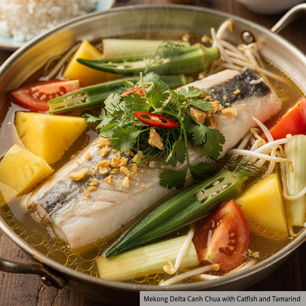 Mekong Delta Canh Chua with Catfish and Tamarind