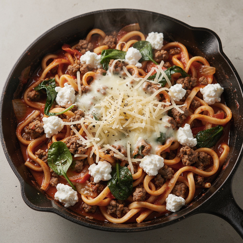 Skillet Noodles and Beef