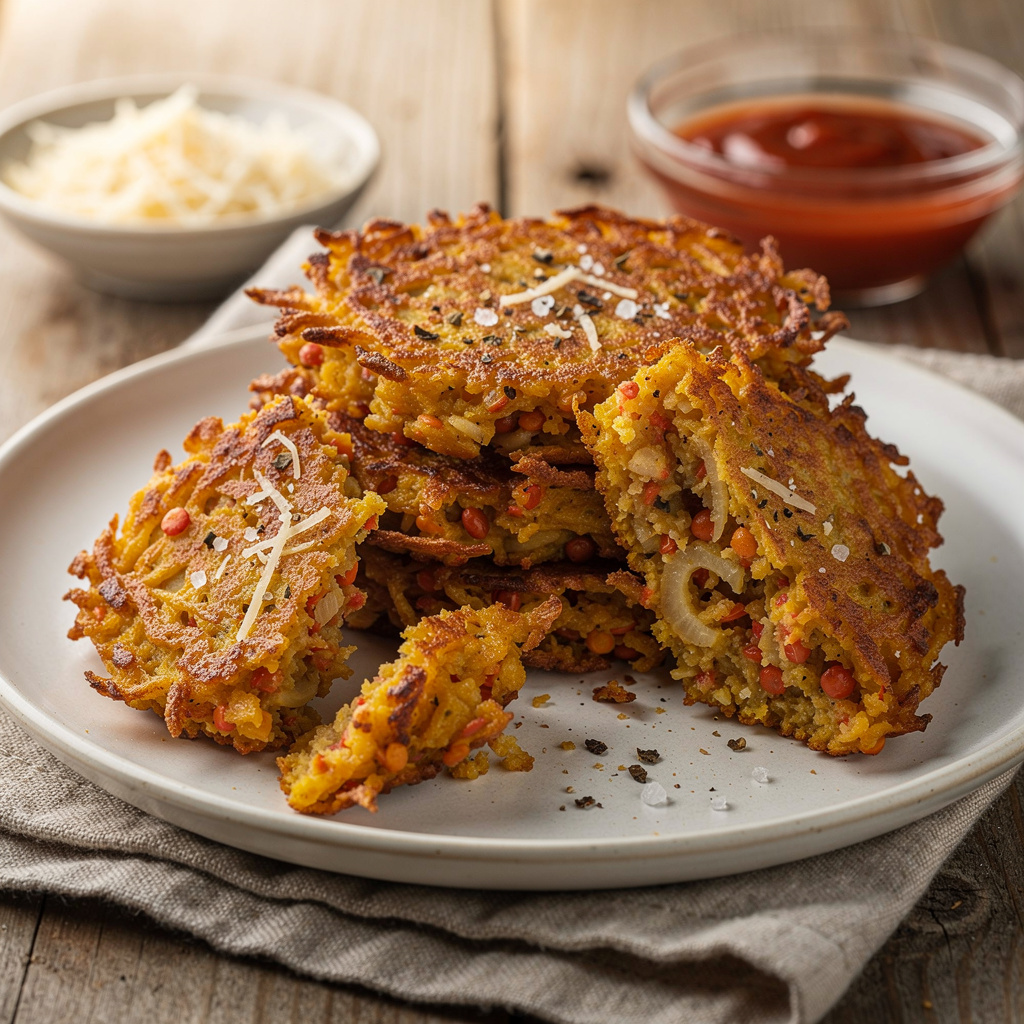 Red Lentil Latkes