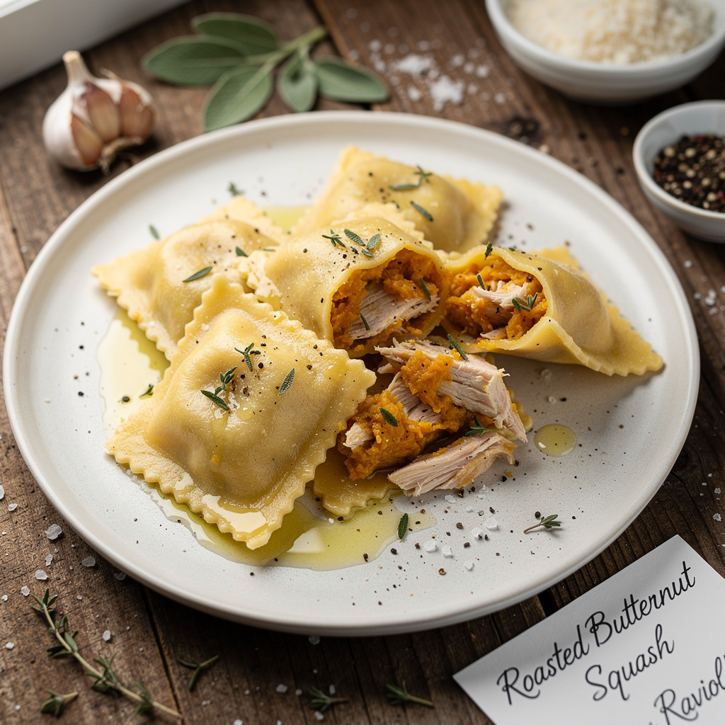 Roasted Butternut Squash Ravioli