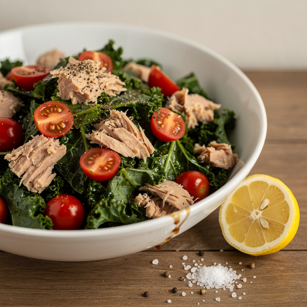 Simply Satisfying Kale and Tuna Salad