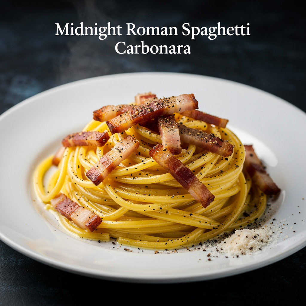 Midnight Roman Spaghetti Carbonara