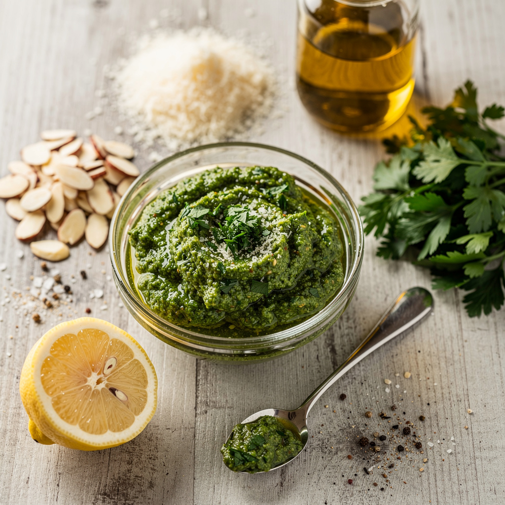 Parsley, Almond, and Lemon Pesto
