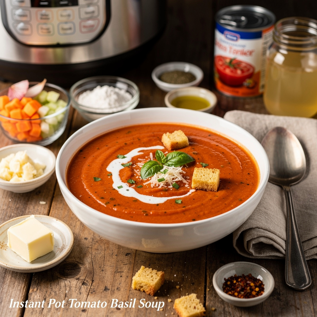Instant Pot Tomato Basil Soup