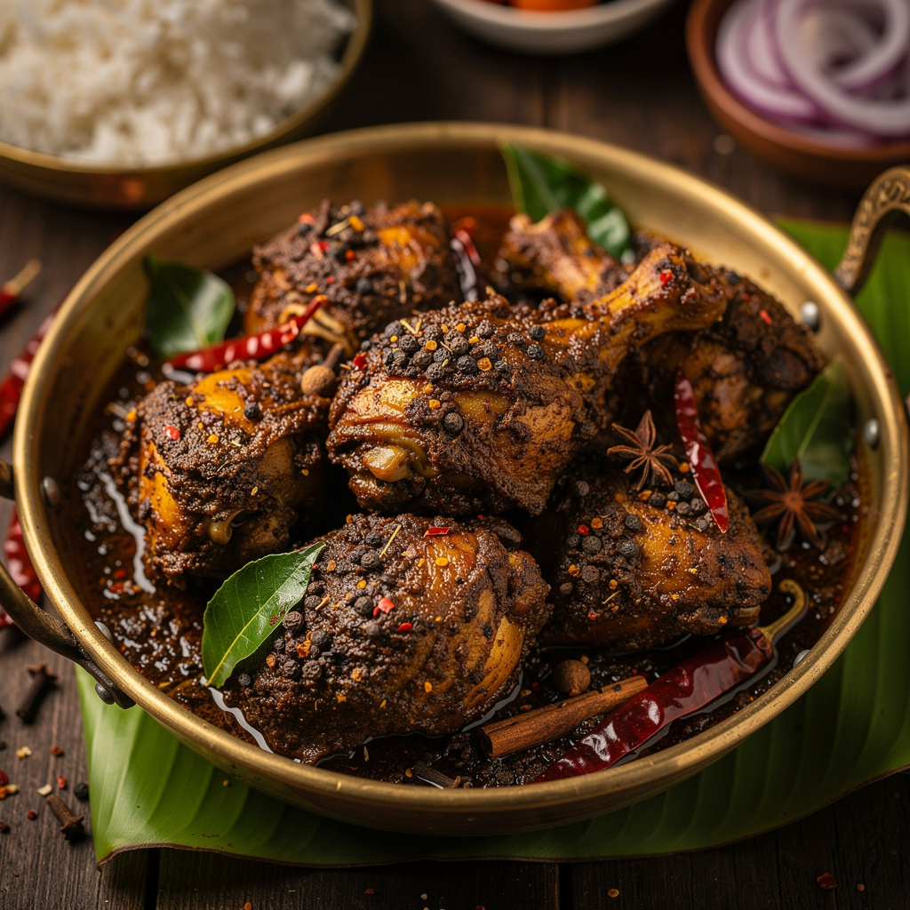 Fiery Chettinad Pepper Chicken
