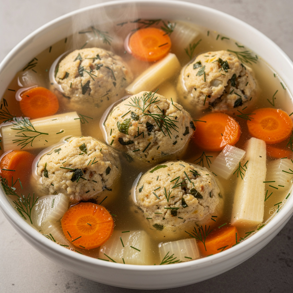 Vegetarian Matzo Ball Soup