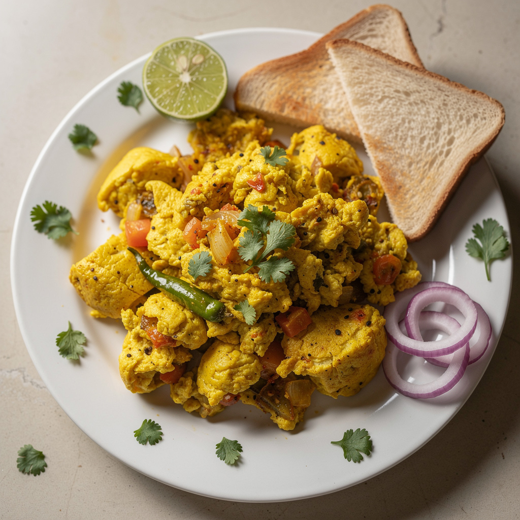 Silky Parsi Spiced Scrambled Eggs