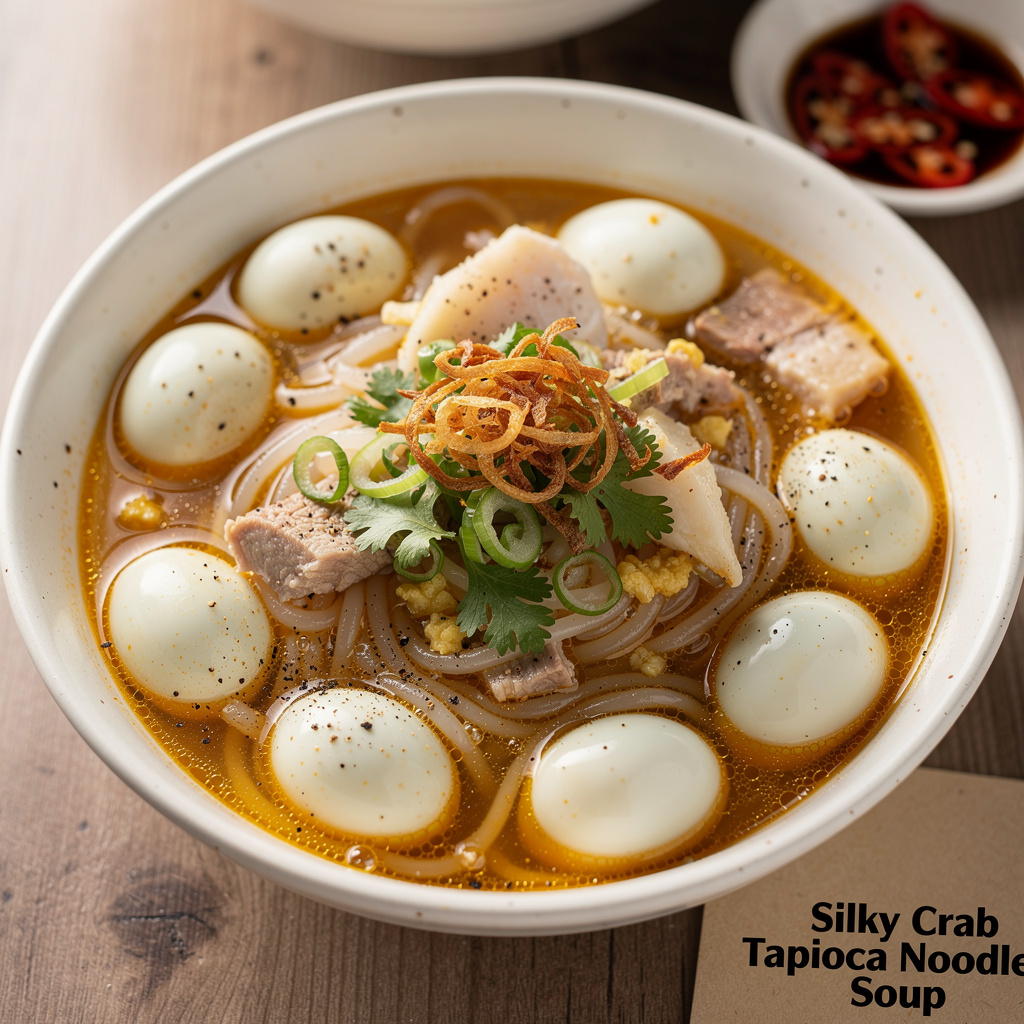 Silky Crab Tapioca Noodle Soup