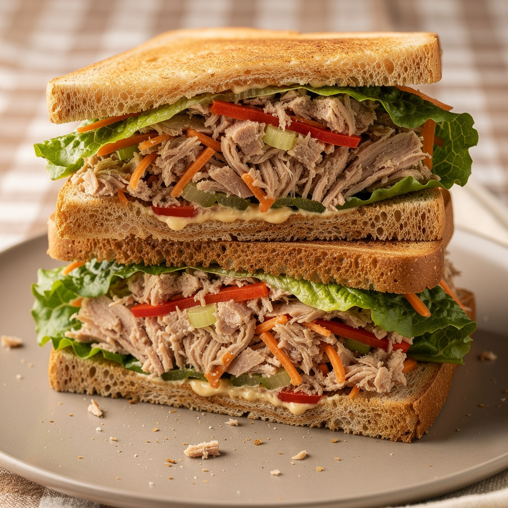 Tuna Veggie Picnic Sandwich