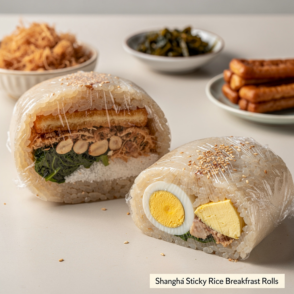 Shanghai Sticky Rice Breakfast Rolls
