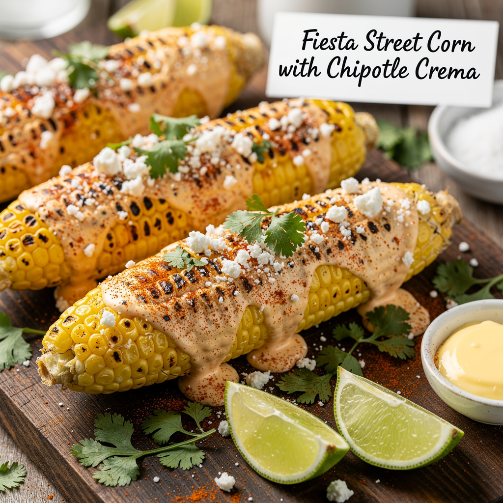 Fiesta Street Corn with Chipotle Crema