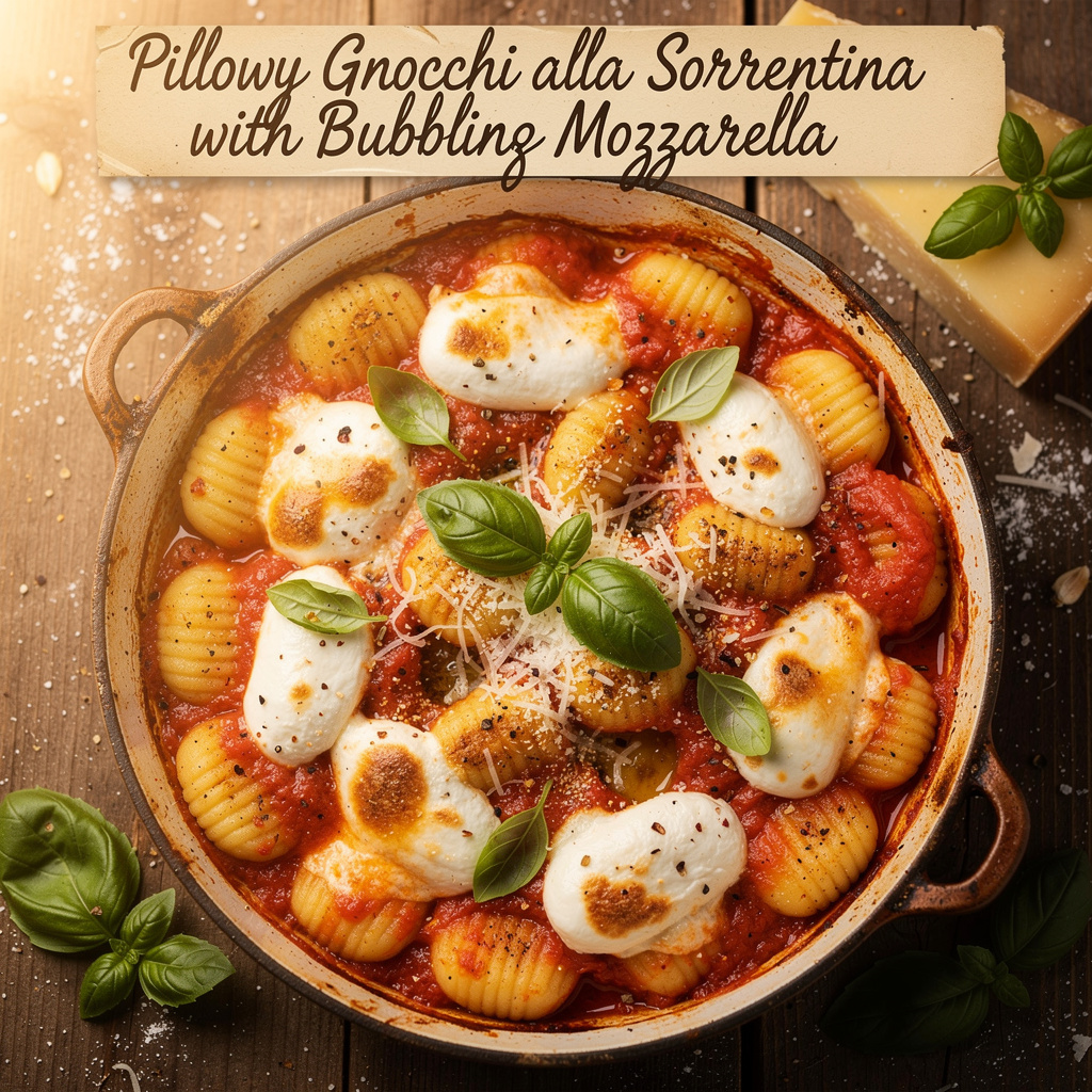 Pillowy Gnocchi alla Sorrentina with Bubbling Mozzarella