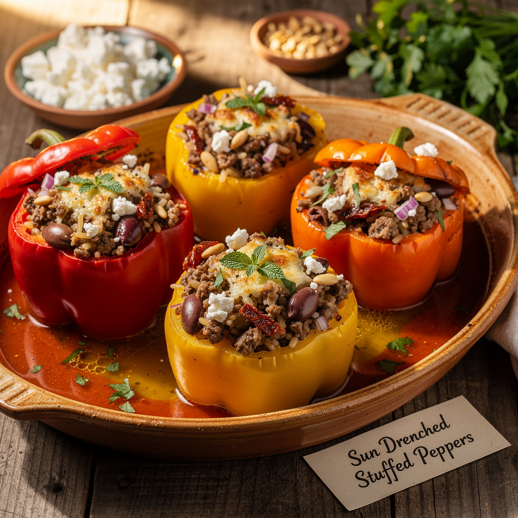 Sun-Drenched Mediterranean Stuffed Peppers