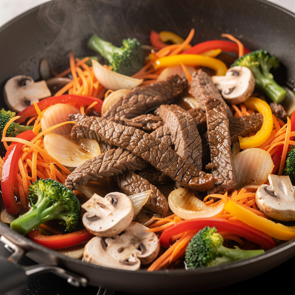 Stir Fry Vegetables and Beef